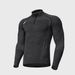 Men's Seamless Performance Long Sleeve T-Shirt – Stretchable, Breathable & Moisture-Wicking Workout Top For Gym, Running & Fall Training_viptrois.com