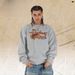 Autumn/Winter Fleece-Lined Sweatshirt American Street Style Brand Round Neck With Composite Letter Print In Gray_viptrois.com