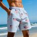 Men's Quick Drying Printed Beach Shorts Five Point Pants Summer Wear Cross Border European American Foreign Trade Style_viptrois.com