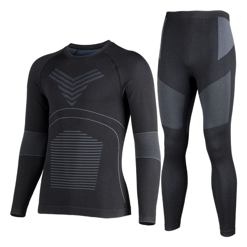 Men's Clothing Winter New Ski Underwear Quick Drying Warm Outdoor Sports Ski Equipment Sweat Wicking Breathable Functional Underwear Set_viptrois.com