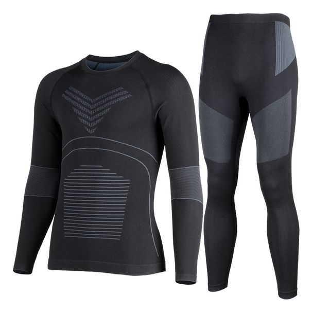 Men's Clothing Winter New Ski Underwear Quick Drying Warm Outdoor Sports Ski Equipment Sweat Wicking Breathable Functional Underwear Set_viptrois.com