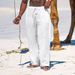 Premium Products 2025 Hot Selling Summer Men's Straight Tube Breathable Cotton Linen Loose Casual Sports Pants_viptrois.com