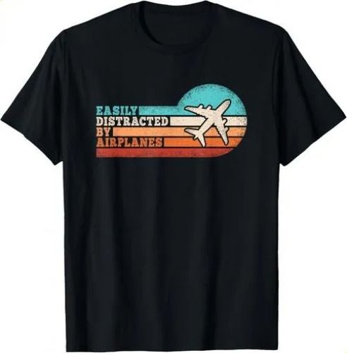 T-shirtt-shirteasily Distracted By 2026 Airplanes Funny Pilot Avi_viptrois.com