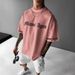 Men's Clothing Summer Casual Loose Breathable Short Sleeved Round Neck T Shirt 2024 Fashion Simple Slogan 3D Digital Printing_viptrois.com