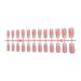 Medium And Long Flat Head White Fluorescent French Wear On Nails Butterfly Nail Art Pearl Nail Stickers_viptrois.com