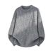 Men's Clothing Knitted Round Neck Sweater Solid Color Base Layer Cable Knit Sweater Casual Round Neck Pullover Soft Comfortable Winter Warm Tops_viptrois.com