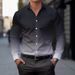 Men's Formal Casual Shirts Spring And Autumn Cross Border Hot Selling Digital Printing Gradient Color Comfortable Breathable Lapel Tops_viptrois.com