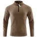 Autumn Outdoor Jacket For Men, Stretchy, Quick Drying, Breathable, And Warm With Fleece, Standing Collar Long Sleeved A37_viptrois.com
