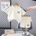 Short T-shirt Set 2025 New Children's Clothes Baby Top Summer Boys' Half Sleeved Trend_viptrois.com