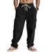 Men's Clothing Men's Heavyweight Corduroy Work Pants Retro Style Multi Pocket Loose Wide Leg Casual Trousers_viptrois.com