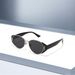 Retro Tortoise Shell Cat Eye Frame Sunglasses For Women With Leopard Print, Showing Face, Small Trend, Sun Visor And UV Protection Sunglasses T1399_viptrois.com