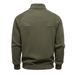 Men's Half-Zip Fleece Pullover Sweatshirt - Stand Collar, Loose Fit, Warm & Comfortable For Fall & Winter_viptrois.com