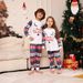 Christmas Snowman flower fawn letters Christmas family dress printed homewear sleep_viptrois.com