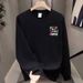 Men's Autumn Long Sleeved Trendy Brand Personalized Cartoon Print Pullover T-shirt Fashionable And Versatile American_viptrois.com