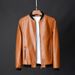 Men's Clothing Winter Casual Motorcycle Leather Jacket, Velvet Men's Jacket, Men's Pu Leather Jacket_viptrois.com