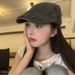 Denim Forward For Women Summer Versatile Artistic Beret Face-Slimming Newsboy Hat Style_viptrois.com