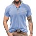 Nordmann European And American Fashion Turn-Down Collar Color Block Short Sleeve Polo Shirt Outdoor Casual Pique Men's Henry_viptrois.com