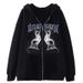 New Y2k Gothic Style Printed Hoodie Long Zipper Sweatshirt Street Harajuku Cardigan Jacket_viptrois.com