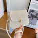 Women's Bags Weaving Fashion Version Spring New Versatile Shoulder Messenger Bag Lock Buckle Stylish Small Square Bag Version_viptrois.com