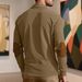 Men's Clothing Hot Selling Spring And Autumn Corduroy Loose Casual Outdoor Long Sleeved Pullover American Retro Men's Placket Sweatshirt_viptrois.com