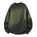 Pure Cross-Border Hot-Selling European Plus Size Cable Knit Crew Neck Men's Premium Lazy Autumn Winter Sweater Factory_viptrois.com