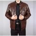 Men’s Faux Leather Jacket – Fleece-Lined Winter Coat With Stand Collar & Zipper Front (S-XXXL, Black/Dark Brown/Tan, Windproof & Lightweight)_viptrois.com