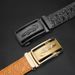 XUANMU New Men's Alloy Automatic Buckle Leather Belt Fashionable Versatile Mid-Young Adult Pants Waist Belt Home Use Belt For Men Women F0375_viptrois.com