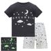 Kid's Clothing Baby Cotton Short-sleeved Riband Cotton Children's Pajamas Air-conditioning Clothes Home Clothes_viptrois.com
