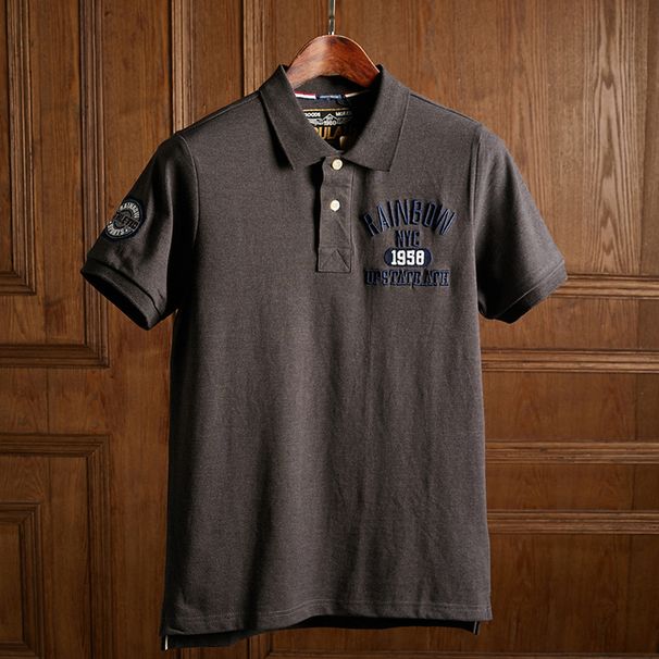 Men's Clothing Trendy Casual Short Sleeved Lapel POLO Shirts T Shirts_viptrois.com