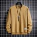 Loom Men's And Autumn Sweatshirt INS American Style Loose Round Neck T-Shirt Spring Two-Piece Long Sleeve Top Jacket_viptrois.com