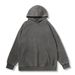Vintage Washed Cotton Hoodie For Men - Oversized Retro Streetwear Pullover With Distressed Finish (Available In Charcoal Grey/Khaki/Lavender/Burgundy)_viptrois.com