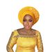 Women's Scarves New Style Adhesive Flower Heavy Industry Bright Silk Layered Strap Hat Nigeria Wedding Party Aoto Gele Headdress Hat_viptrois.com