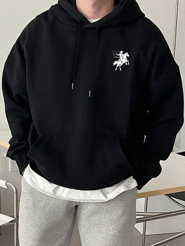 Autumn And Winter Men's Top Sweatshirt Loose And Comfortable Warm And Hooded Sweatshirt Men's Clothing_viptrois.com
