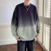 Autumn And Winter Sweater Gradient Color Round Neck Pullover Knitted Sweater For Teenagers Casual Woolen Clothes_viptrois.com