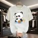 Casual Urban Fashion For Men & Women Panda Graphic Print T-Shirt Oversized Relaxed Fit 100% Cotton Unisex Streetwear_viptrois.com