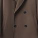 Men's Premium Wool Overcoat - British Style Double-Breasted Knee-Length Trench Coat (M-4XL, Black/Taupe)_viptrois.com
