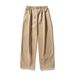 Men's ClothingThickened And Velvet Casual Pants For Autumn And Winter, New Pleated Design, Drapey Trousers, Japanese Style Loose Drawstring Sweatpants_viptrois.com