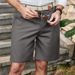 Men's Clothing Men's Linen Summer Solid Color Breathable Casual Straight Outdoor Daily Shorts_viptrois.com