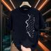 New Men's Letter Print Trend All-match Handsome Pattern Short-sleeved 2026 Summer Casual Loose Large Size Half-sleeves_viptrois.com