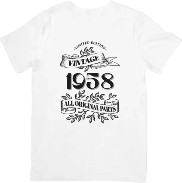 Personalised Any Year Men's, Woman's T-Shirt Mens Womens Tees Top Party Vintage Retro Gift T Shirt Mens Womens Tees Top_viptrois.com