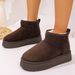 SHLIANG New Buckle Snow Boots For Women Warm Plush Lining Platform Fashion Winter Boots Woman Non Slip Suede Ankle Botas Mujer X0068_viptrois.com