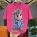 New Men's Light Luxury Trendy Short Sleeve T-Shirt Printed Rhinestones High Quality Heavy Duty Crew Neck Fashionable Casual Top_viptrois.com