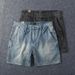 Men's Clothing Summer Pure Cotton Three Quarter Jeans For Men Retro Washed Old Fashioned Slim Straight Casual Shorts_viptrois.com