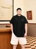 A 300-pound Large-sized Short-sleeved Polo Shirt For Men, A Summer Trend For Fat People. It's A Loose, Fatter, Oversized Lapel Half-sleeved Paul Shirt_viptrois.com