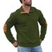 Spring And Autumn Light Mature Casual Men's Corduroy Jacket, Stand-up Collar Long-sleeved Coat, Outdoor Casual Sweatshirt_viptrois.com