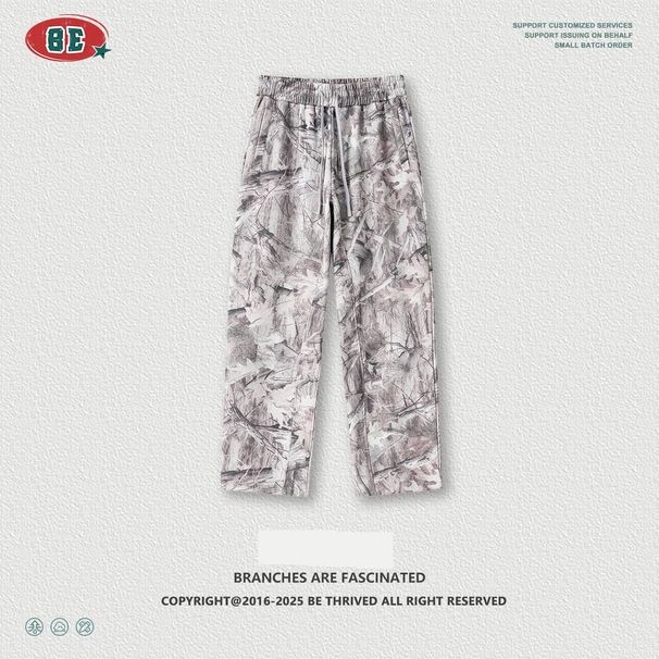 Men's Clothing Fashion Camouflage Plus Velvet Sweatshirt Streetwear Camo Fleece Hoodie & Jogger Set - Trendy Two-Piece Outfit For Winter Comfort_viptrois.com
