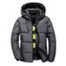 Men's Short, Thickened, Warm Hooded Business Casual Cold-proof Jacket For Outdoor Winter Wear_viptrois.com