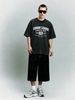 Heavyweight Washed Oversized Urban League Varsity Graphic T-Shirt Men's Streetwear Tee_viptrois.com