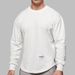 Men's Long Sleeved Fitness Shirt Muscular Stylish Solid Color Versatile Casual for Running Basketball And Training_viptrois.com