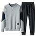 Men's Fleece-Lined Hoodie & Jogger Set – Winter Warm Cotton Blend Sweatsuit, Relaxed Fit Casual Outfit For Streetwear & Sports_viptrois.com